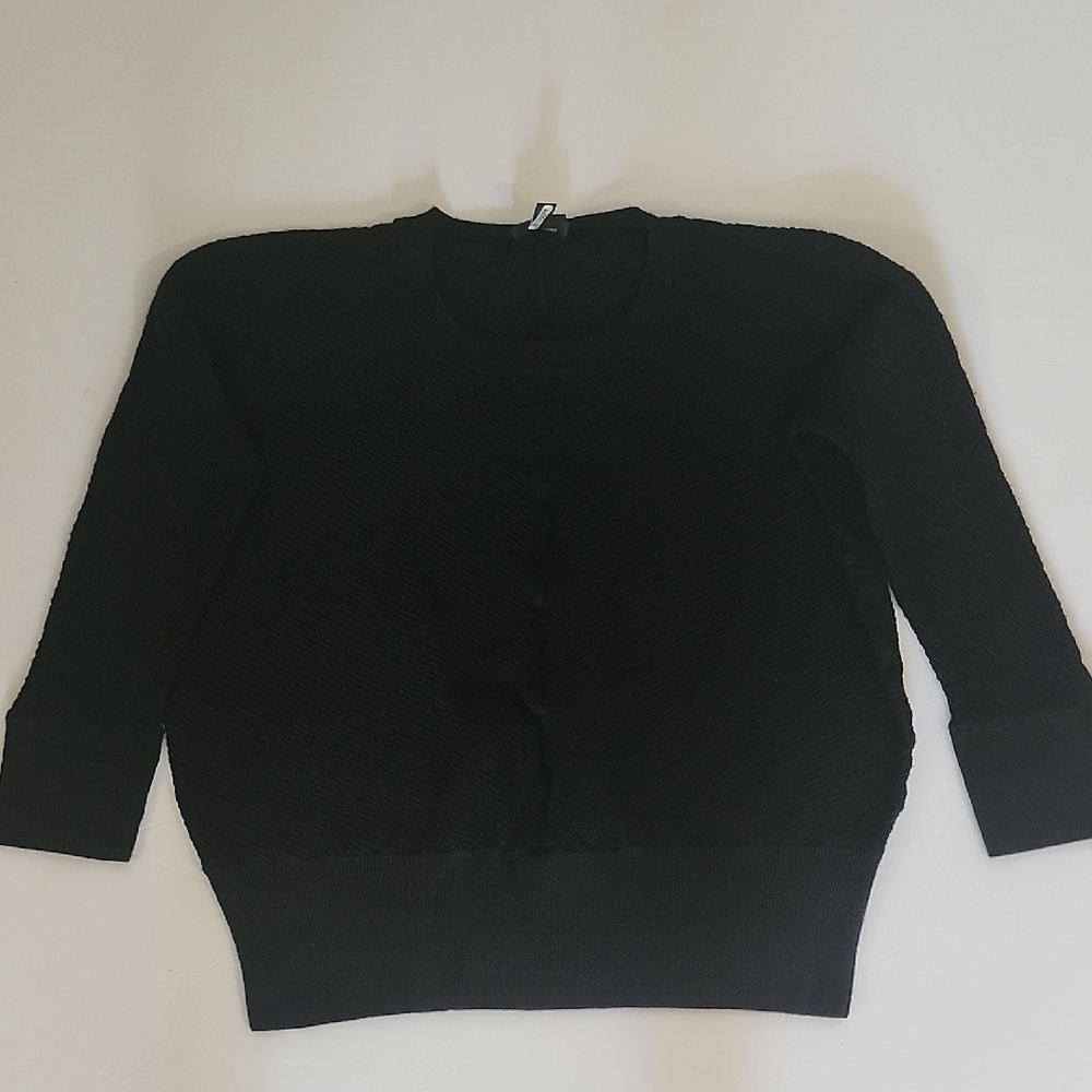 Talbots Women's Black Crew Neck Sweater